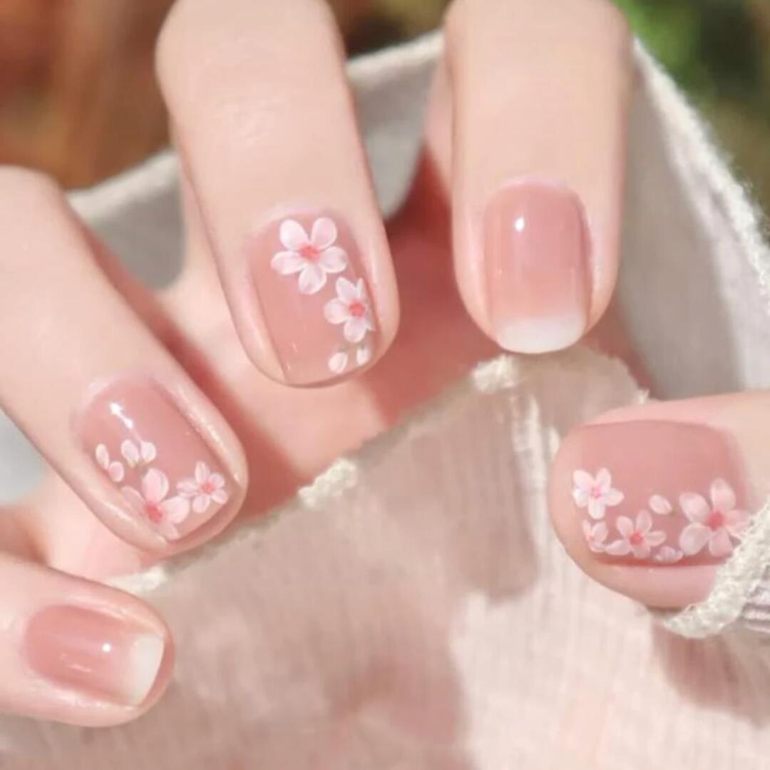 【楽天市場】【春の桜満開ネイル】ネイルチップ ピンク 薄ピンク