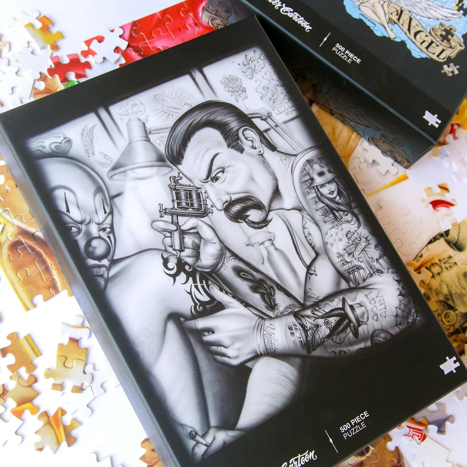 MISTER CARTOON PUZZLES TATTOO ミスターカートゥーン パズル タトゥー クラウン ピエロ 500ピース【並行輸入品】｜AIUTILE