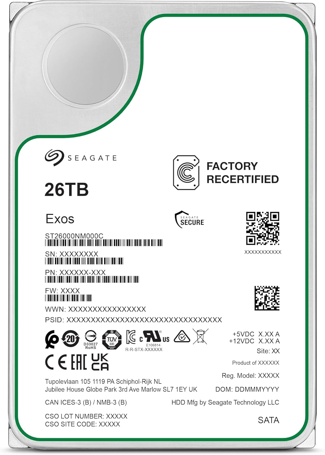 楽天市場】【未使用】Seagate Exos X16 SATA 512E CMR 内蔵