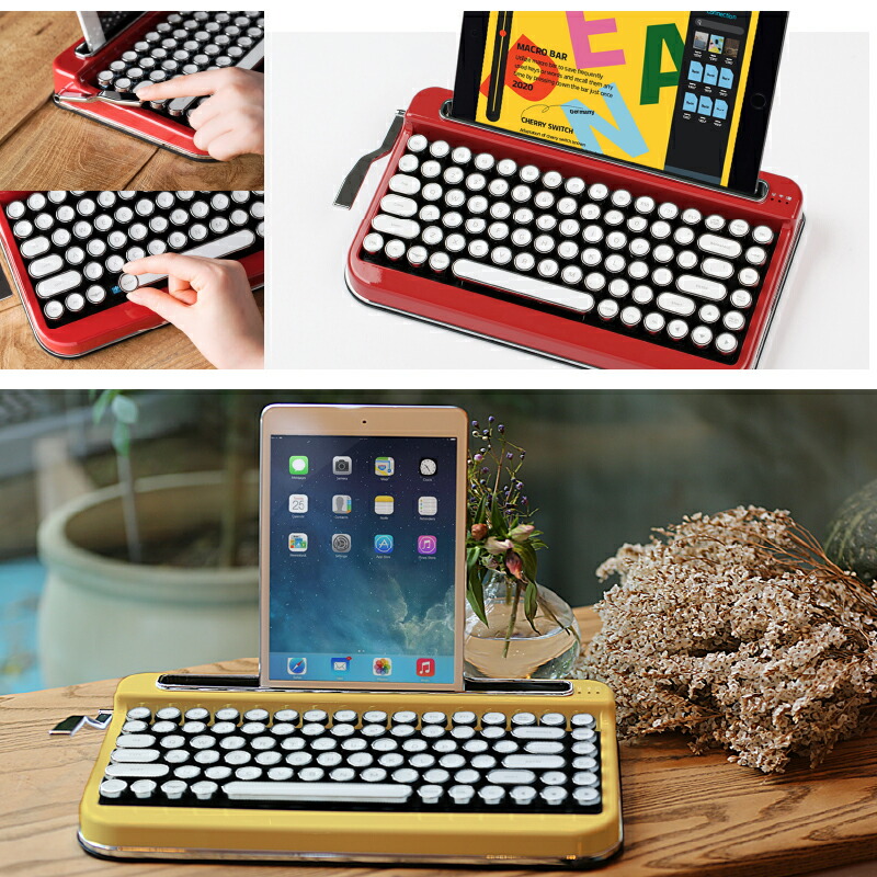 PENNA レトロタイプライター風キーボード（ワイヤレス） タイプライター風ワイヤレスキーボード“PENNA KEYBOARD”が発売。レトロ