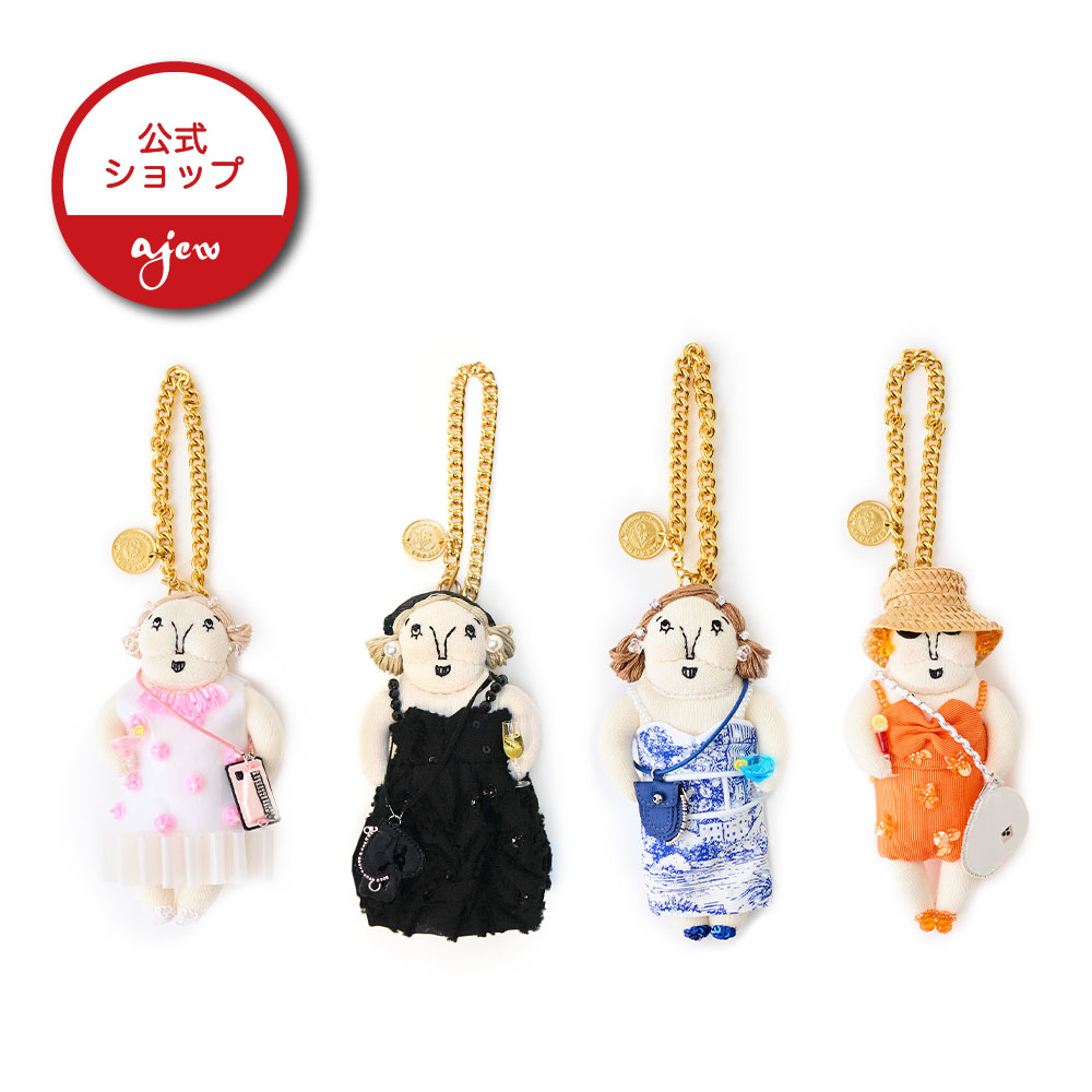 【公式店】【MUVEIL×ajew】Grandma charm 26SS エジュー チャーム キーホルダー 贈り物 ギフト プレゼント お揃い グランマチャーム Violet Rose Jasmine Lily