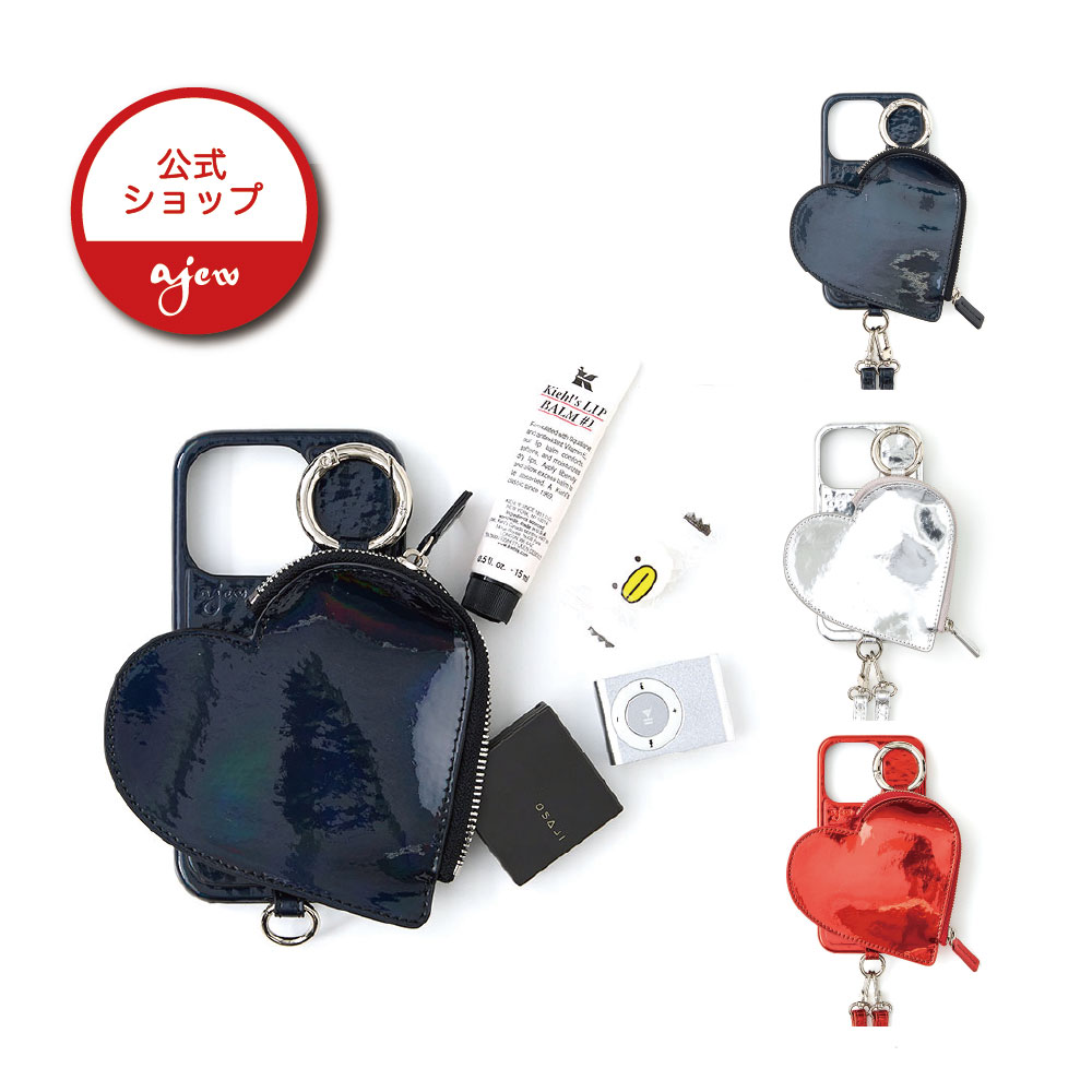 楽天市場】【公式店】【iPhone case】ajew glow heart pocket case