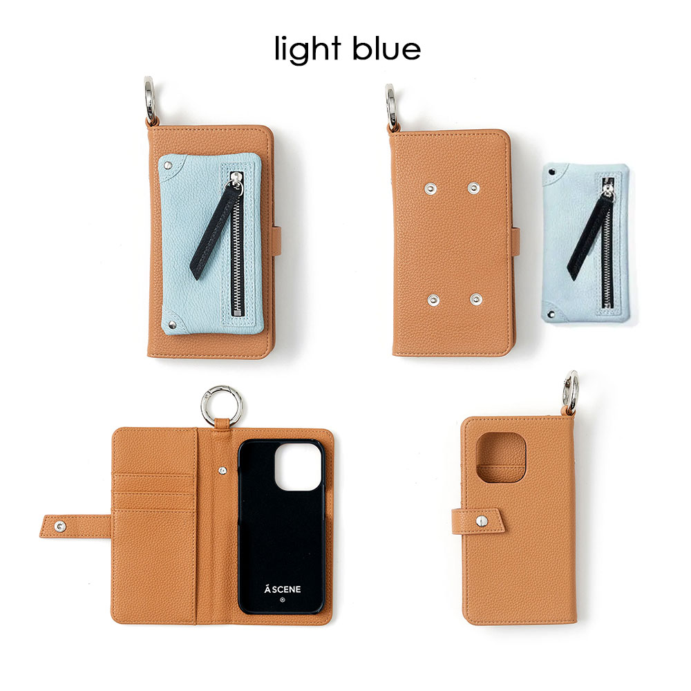 公式】【A SCENE iPhone case】B&C Flip pocket caseエーシーン