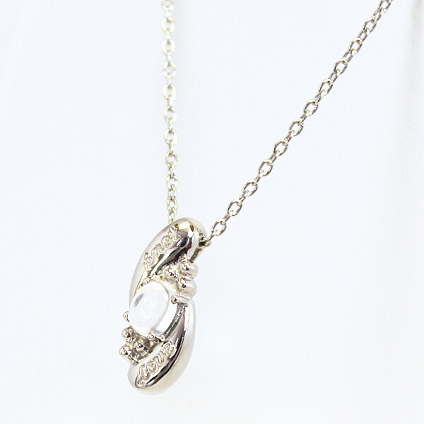 CITIZEN シチズンプラチナム POSYペンダント■プラチナ Pt900 Pt850【ブルームーンストーン Love knot】メッセージ入り 刻印入り ポージー 誕生石 6月 かわいい 小さい おしゃれ レディース 誕生日 記念日 クリスマス ギフト プレゼント P-216【楽ギフ_包装選択】|アットマークジュエリーMusic