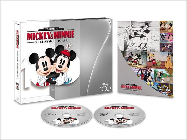 【オリコン加盟店】数量限定[取]★アウターケース★特製アートカード付★10％OFF ■ディズニー Blu-ray+DVD【ミッキー＆ミニー クラシック・コレクション MovieNEX Disney100 エディション】23/4/19発売【楽ギフ_包装選択】