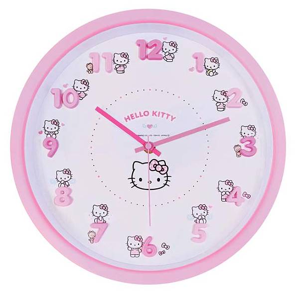 キティ　和柄ガラスクロック　置き時計　掛け時計　きてぃ　サンリオ サンリオキャラクターズ ウォールクロック｜サンリオオンライン