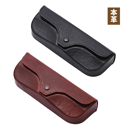 楽天市場】【日本製 牛ヌメ革 メガネケース ベルト通し付き】本革