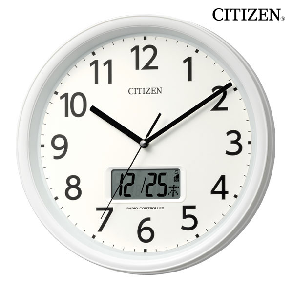 楽天市場】壁掛けフック特典有☆電波時計 シチズン[CITIZEN