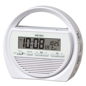 SEIKO　セイコー◆防災クロック【防災対応多機能 電波時計】携帯電話充電　手回し充電　SQ764W【楽ギフ_包装選択】｜アットマークジュエリーMusic