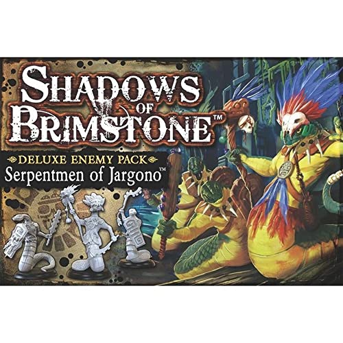 【中古】【未使用・未開封品】Serpentmen of Jargono Deluxe Enemy Pack - Shadows of Brimstone Exp