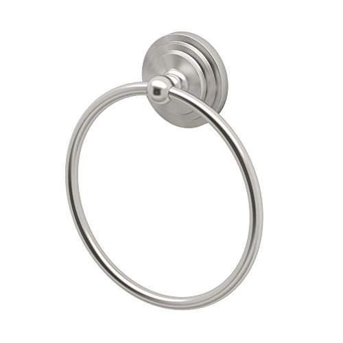 【中古】【未使用・未開封品】Gatco 5846 Marina Towel Ring, Satin Nickel
