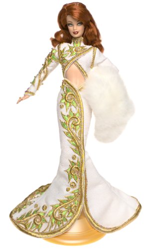 【中古】【未当て嵌める・未開封品】バービーあやつり人形 Barbie Radiant Redhead Barbie Doll Bob Mackie - Red Carpet Collection Limited Edition (2001)