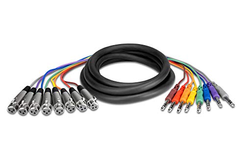 【中古】【未当て嵌める・未開封品】Hosa STX802F 8 Channel Snake, XLR Female to Balanced TRS 1/4 Male, 6.6 フィート (2m) by Hosa