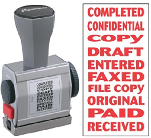 【中古】【未使用・未開封品】Xstamper(R) 10-In-1 Phrase Stamp, Red