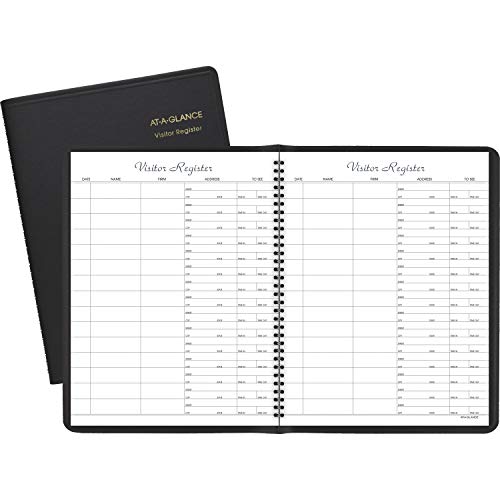 【中古】【未使用・未開封品】Recycled Visitor Register Book, Black, 8 1/2 x 11 (並行輸入品)