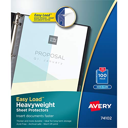 【中古】【未当て嵌める・未開封品】Top-Load Poly Sheet Protectors, Heavy Gauge, Letter, Nonglare, 100/Box [並行輸入品]