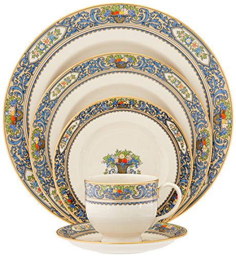 【中古】【未使用・未開封品】Lenox Autumn 金色ストライプ 磁器 5ピース プレースマット 5-Piece Place Setting ゴールド 116890610 [並行輸入品]