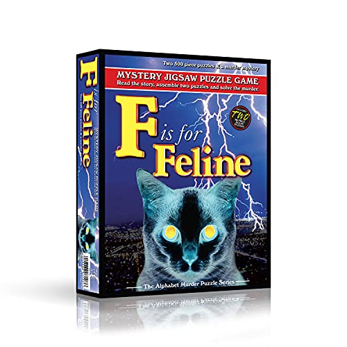 【中古】【未使用・未開封品】Alphabet Mystery Jigsaw Puzzle - F Is for Feline｜AJIMURA-SHOP