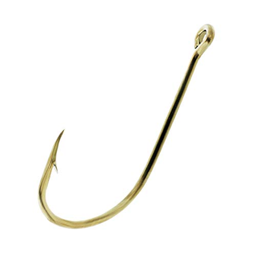 【中古】【未当て嵌める・未開封品】Eagle Claw プレーンシャンクフック 10 ブロンズ スポーツ・アウトドア-その他