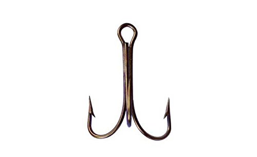 【中古】【未使用・未開封品】(Size 6/0, Bronze) - Mustad 3551 Classic Treble Standard Strength Hook|AJIMURA-SHOP