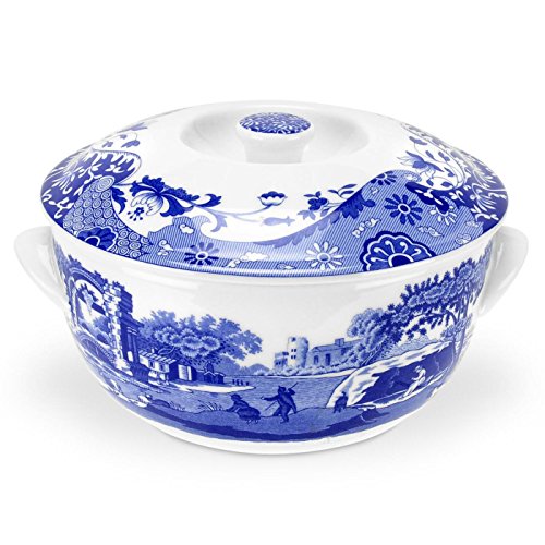 【中古】【未使用・未開封品】青いイタリア深皿2L