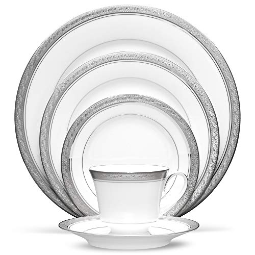 【中古】【未使用・未開封品】Noritake Crestwood Platinum - 5 piece place setting 30,716円