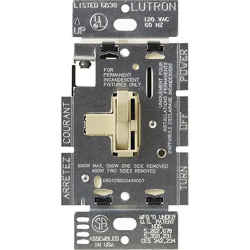 【中古】【未当て嵌める・未開封品】Lutron TG603PH-IV Electronics Toggler Preset 3-Way Dimmer, Ivory by Lutron