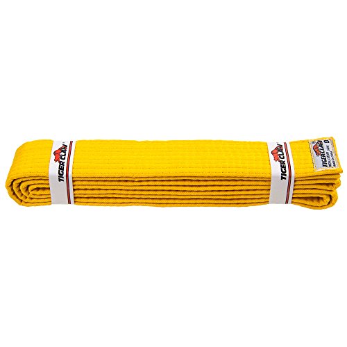【中古】【未使用・未開封品】Tiger Claw 綿100% 武道 道着用 等級の帯 10色 (ブラック/ライトイエロー/パープル/レッド/ブルー/グリーン/オレンジ/ブラウン/ホワイト/イエロ｜AJIMURA-SHOP