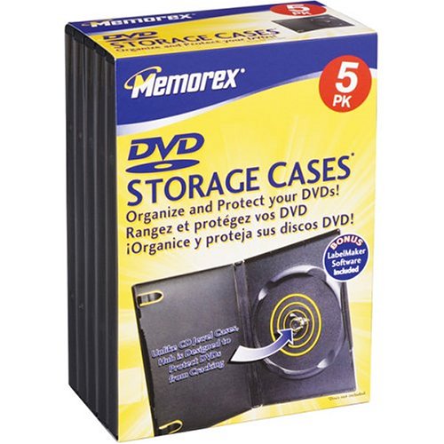 【中古】【未当て嵌める・未開封品】Memorex ヴィデオディスク映像媒体第八芸術Cases ( 5?- Pack )