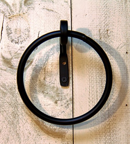 【中古】【未当て嵌める・未開封品】Towel Ring - Wrought Iron- Hand Made