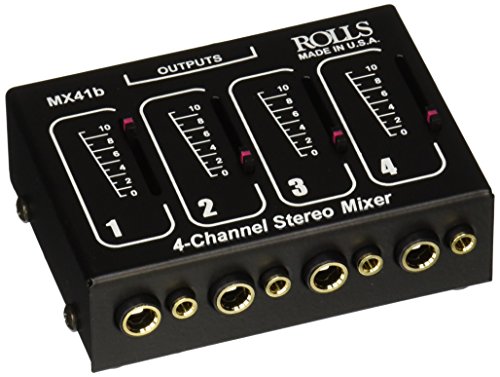 【中古】【未使用・未開封品】rolls MX41B Stereo 4 Channel 1/4 & 1/8 Mixer Pass by rolls｜AJIMURA-SHOP