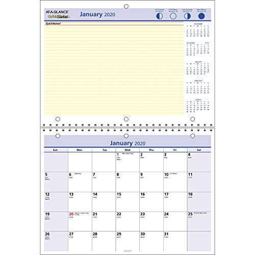 【中古】【未当て嵌める・未開封品】At-A-Glance QuickNotes PM50-28 12ヶ月 壁暦