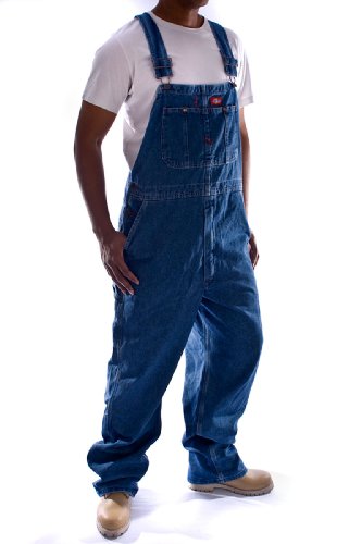 【中古】【未当て嵌める・未開封品】Dickies - - 8396インディゴオーバーオール, 48W x 32L, Stonewashed Indigo Blue