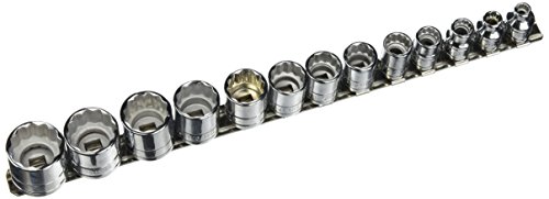【中古】【未当て嵌める・未開封品】SK Hand Tool SK 4653 13 Piece .38\" Drive 12 Point Standard Fractional Socket Set"