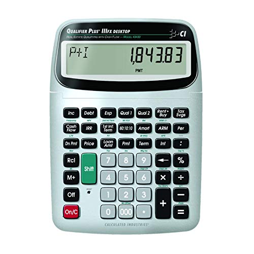 【中古】【未当て嵌める・未開封品】Calculated Industries 43430デスクトップクオリファイヤプラスIIIFX DT不動産経済システム計算器