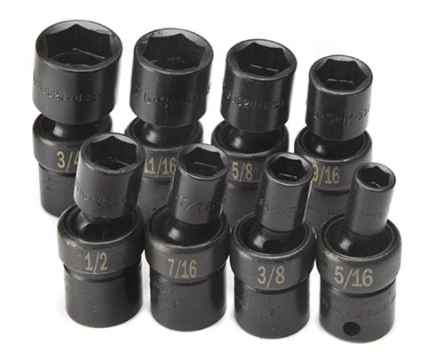 【中古】【未使用・未開封品】SK Hand Tools 33300 8-Piece 3/8-Inch Drive 6 Point Swivel Fractional Impact Socket Set [並行輸入品]｜AJIMURA-SHOP
