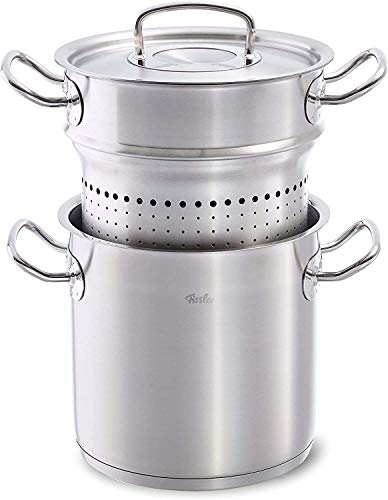 【中古】【未使用・未開封品】フィスラー (Fissler) 両手鍋 パスタ鍋 マルチスター 20cm プロコレクション ステンレス ガス火/IH対応 ドイツ製 オーブン使用可 食器洗い機対応｜AJIMURA-SHOP