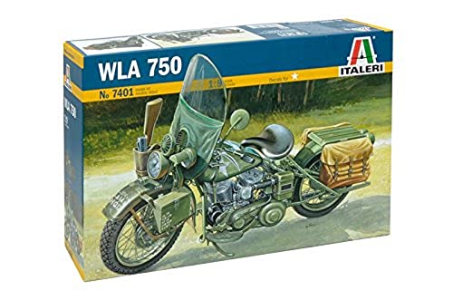 【中古】【未使用・未開封品】イタレリ 7401 1/9 アメリカ軍オートバイWWII プラモデル