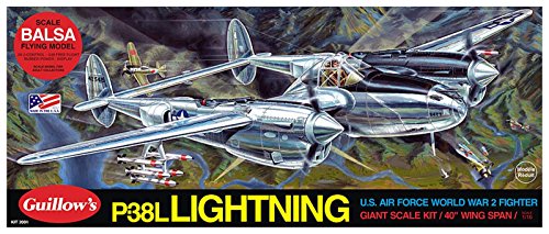 【中古】【未使用・未開封品】1/16 ロッキードP-38ライトニング　バルサ製モデルキット 並行輸入