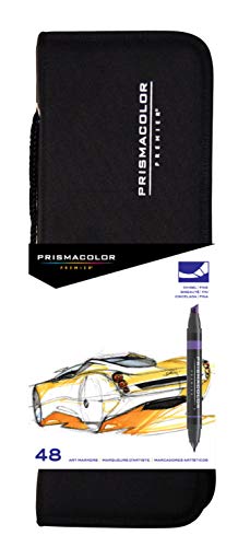 【中古】【未使用・未開封品】Prismacolor Premier両端アートマーカー 48-Count with Case