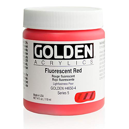 【中古】【未使用・未開封品】4 Oz Heavy Body Fluorescent Acrylic Color Paints Color: Red by Golden Artist Colors 15,375円