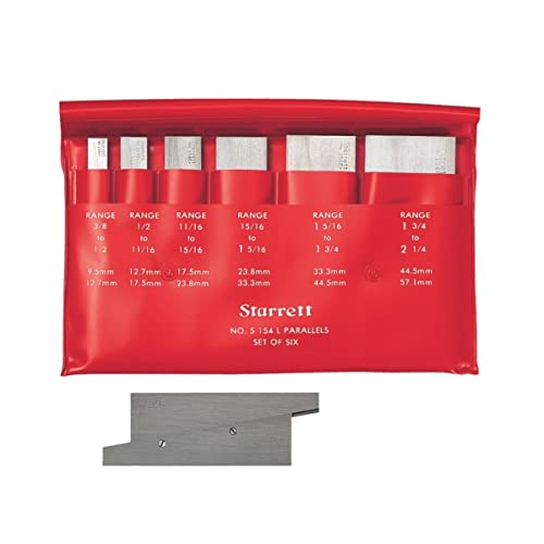 【中古】【未使用・未開封品】Starrett S154LZアジャスタブルパラレルセット、3/8\