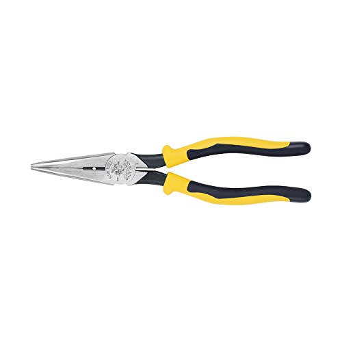 【中古】【未使用・未開封品】Klein Tools J203-8N 8-Inch Journeyman Heavy Duty Long Nose Pliers, Yellow and Black by Klein [並行輸入品]