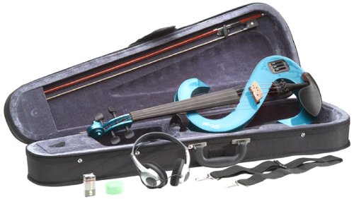 【中古】【未使用・未開封品】EVN 4/4BK サイレントバイオリンセット EVN 4/4 MBL Stagg社メタリックブルー【並行輸入】|AJIMURA-SHOP