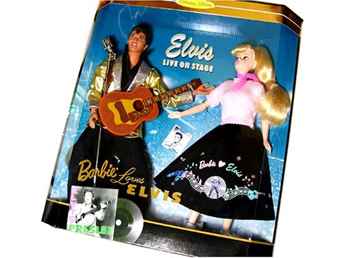 【中古】【未当て嵌める・未開封品】バービー「Barbie Loves ELVIS」差し上げ物書き割り