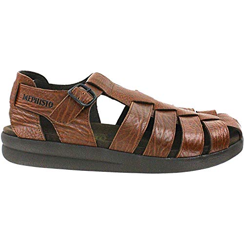 【中古】【未当て嵌める・未開封品】Mephisto Mens Sam Fisherman Sandal, Tan Grain, Size 14