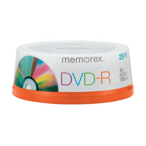 【中古】【未使用・未開封品】メモレックス32025638 DVD-Rディスク、4.7ギガバイト、16倍、スピンドル、シルバー、25パック 12,474円