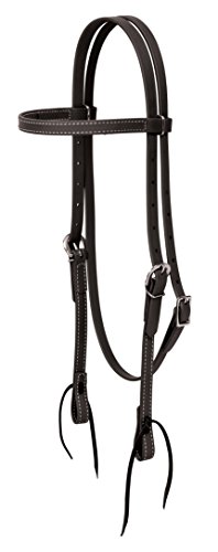【中古】【未使用・未開封品】(Black) - Weaver Leather Brahma Webb Brow Band Headstall
