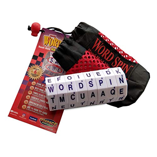 【中古】【未使用・未開封品】Word Spin Travel Edition - Handheld Magnetic Word Game with Storage Pouch