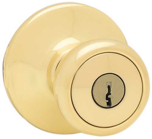 【中古】【未当て嵌める・未開封品】(Polished Brass) - Kwikset Polished Brass 6 Keyed Alike Tylo Entry Knob 94002-444